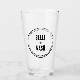 Vintage Rustic Boho Wedding Glass
