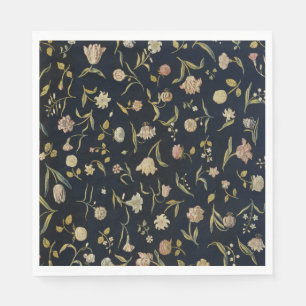 Vintage Rustic Botanical Floral Rug Pattern Napkin