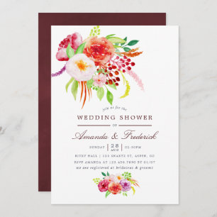 Vintage Rustic Charm Wedding Shower Invitation