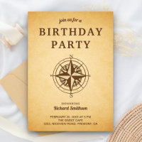 Vintage Rustic Compass Birthday Party
