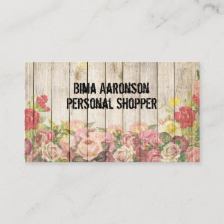 Vintage Rustic Country Fence Business Cards