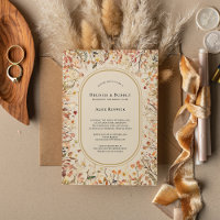 Vintage Rustic Fall Beige Wedding Bridal Brunch