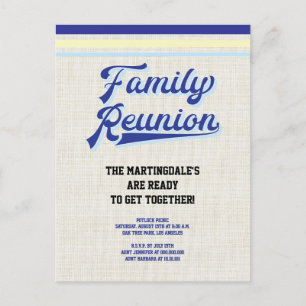 Vintage Rustic Family Reunion Postcard