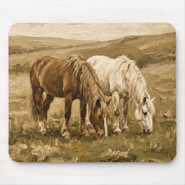 Vintage Rustic Farmhouse Landscape Mouse Pad (Front)