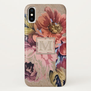 Vintage Rustic Floral iPhone X Case