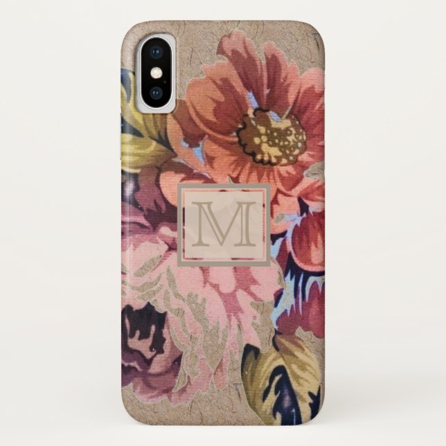 Vintage Rustic Floral Case-Mate iPhone Case (Back)