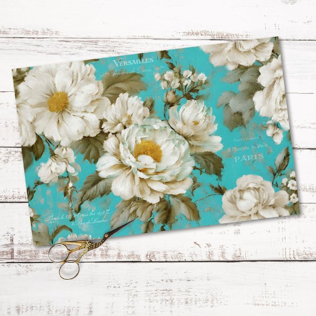 Vintage Rustic Floral Decoupage  Tissue Paper (Creator Uploaded)