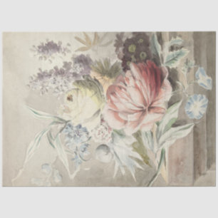 Vintage Rustic Floral Roses Flowers Decoupaging Tissue Paper