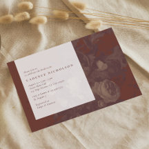 Vintage Rustic Floral Terracotta Bridal Shower