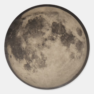 Vintage rustic moon sticker
