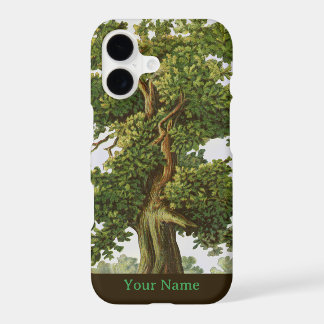 Vintage Rustic Oak Tree Custom Name