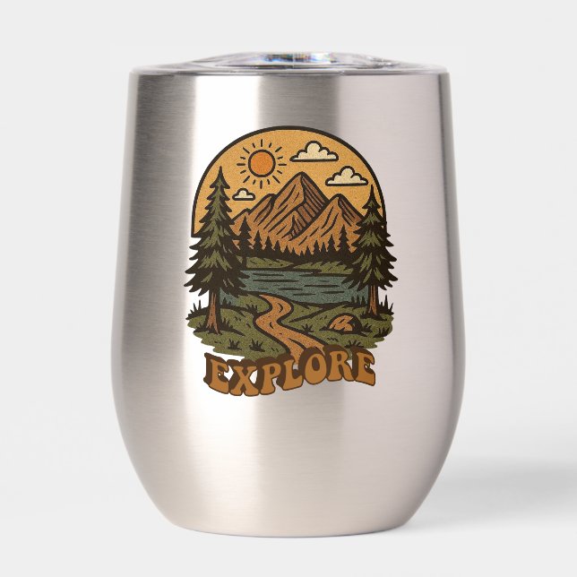 Vintage/rustic outdoorsy explore nature (Front)