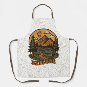Vintage/rustic outdoorsy explore nature apron