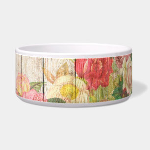 Vintage Rustic Romantic Roses Wood