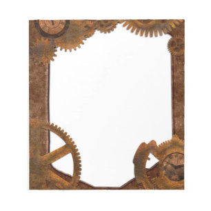Vintage Rustic Steampunk Notepad