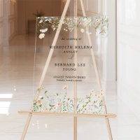 Vintage Rustic Wildflower Wedding Welcome