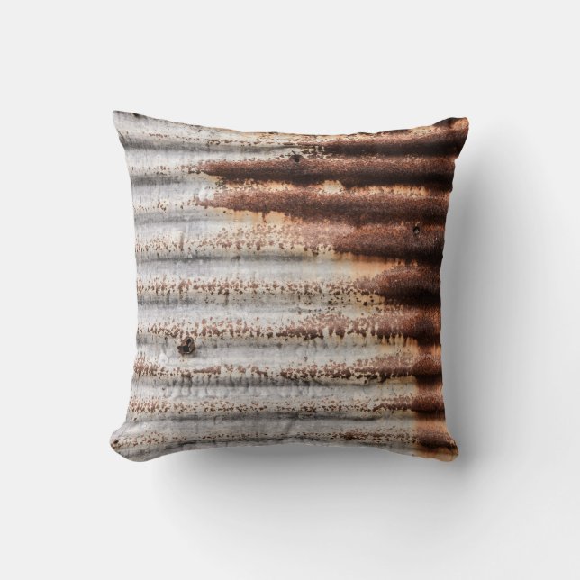 Vintage Rusty Metal Cushion (Front)