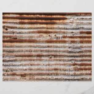 Vintage Rusty Metal Flyer