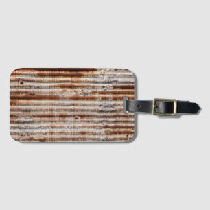 Vintage Rusty Metal Luggage Tag