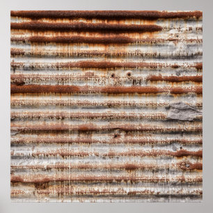 Vintage Rusty Metal Poster