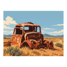 Vintage Rusty Truck Coober Pedy