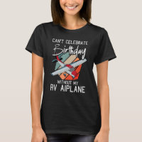 Vintage Rv Airplane Pilot Birthday Flying