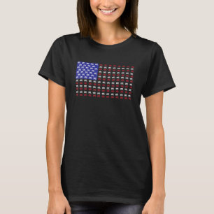Vintage RV American Flag USA Motorhome Owner Gift T-Shirt