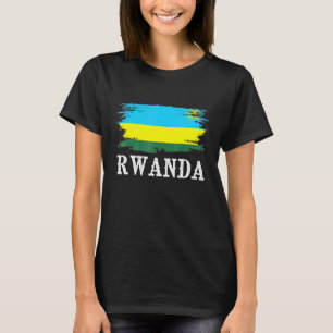 Vintage Rwanda Flag I Love Rwanda T-Shirt