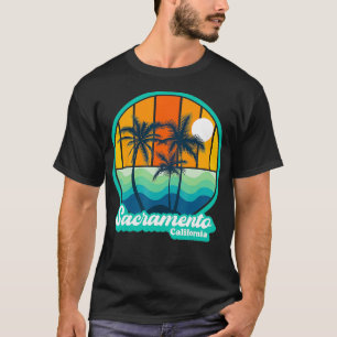Vintage Sacramento California Summer 90s Beach Sou T-Shirt