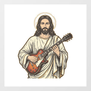 Vintage Sacred Guitarist Engraving Shirt Design_1