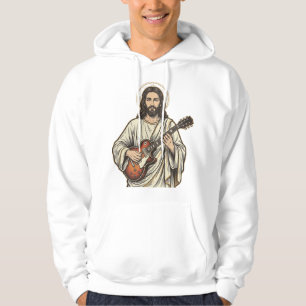 Vintage Sacred Guitarist Engraving Shirt Design_1