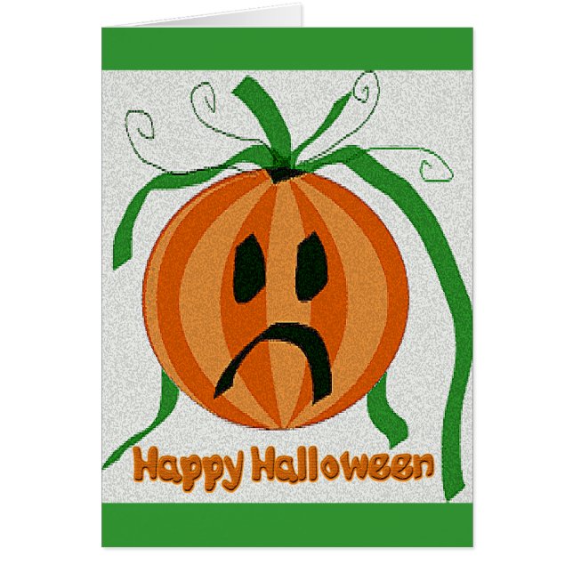 Vintage Sad Jack o' Lantern (Front)