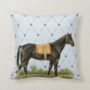 Vintage Saddle Horse Throw Pillwo Cushion