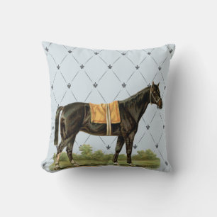 Vintage Saddle Horse Throw Pillwo Cushion