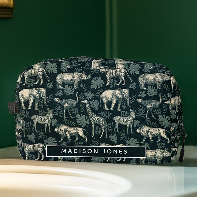 Vintage Safari African Animals Dopp Kit (Creator Uploaded)