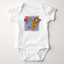 Vintage Safari Animals Baby Bodysuit