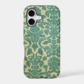Vintage Sage Green Damask