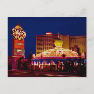 Vintage Sahara Hotel Las Vegas Postcard