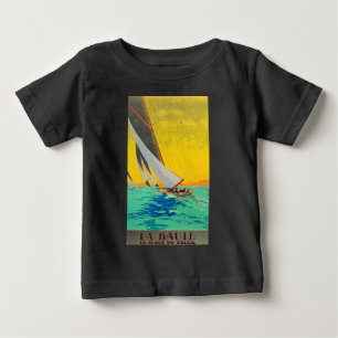 Vintage Sail Boats French Travel Baby T-Shirt
