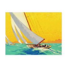 Vintage Sail Boats French Travel