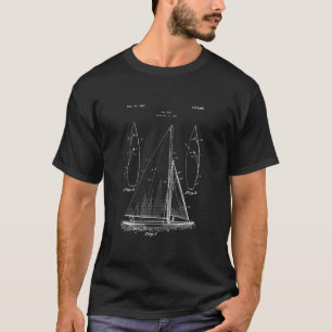 Vintage Sailboat Design Shirt Old Ocean Boat Sail