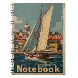 Vintage Sailing Boat Lisbon Notebook