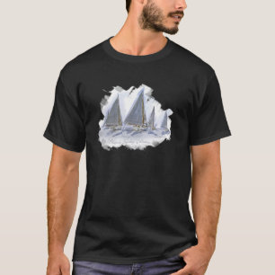 Vintage Sailing Chesapeake Bay Skipjack Race Maryl T-Shirt