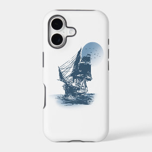 Vintage sailing ship - Choose background colour