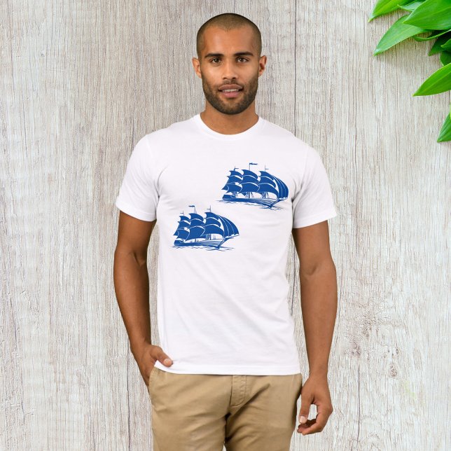 Vintage Sailing Ship Nautical Ocean Clipper T-Shirt (Creator Uploaded)