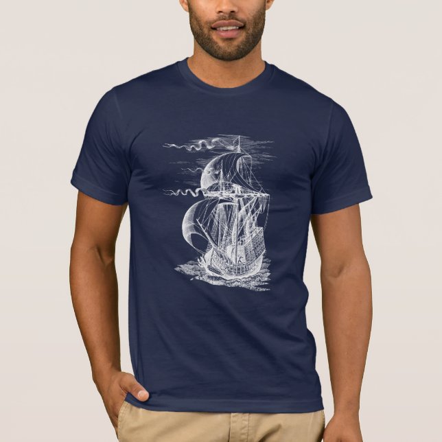Vintage Sailing Ship T-Shirt (Front)