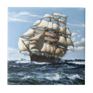 Vintage Sailing ships Ceramic Tile