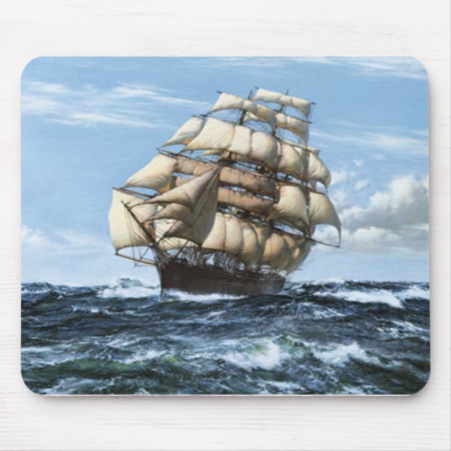 Vintage Sailing ships Mouse Pad (Front)