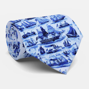 VINTAGE SAILING VESSELS,SHIPS OF VARIOUS NATIONS TIE