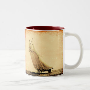 Vintage Sailing Yacht Atlantic Ceramic Mug